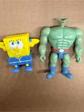 SpongeBob SquarePants & plankton buff Action Figure Set